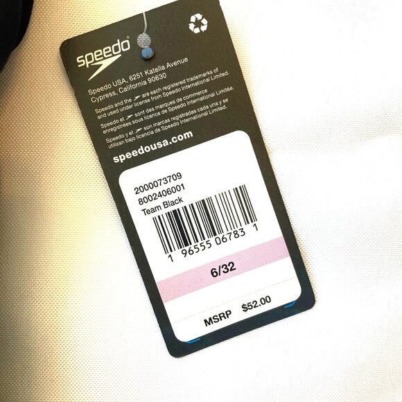 Speedo ProLT Super Proback One Piece Swimsuit Women's 6/32 Black Performance NWT - Picture 3 of 8